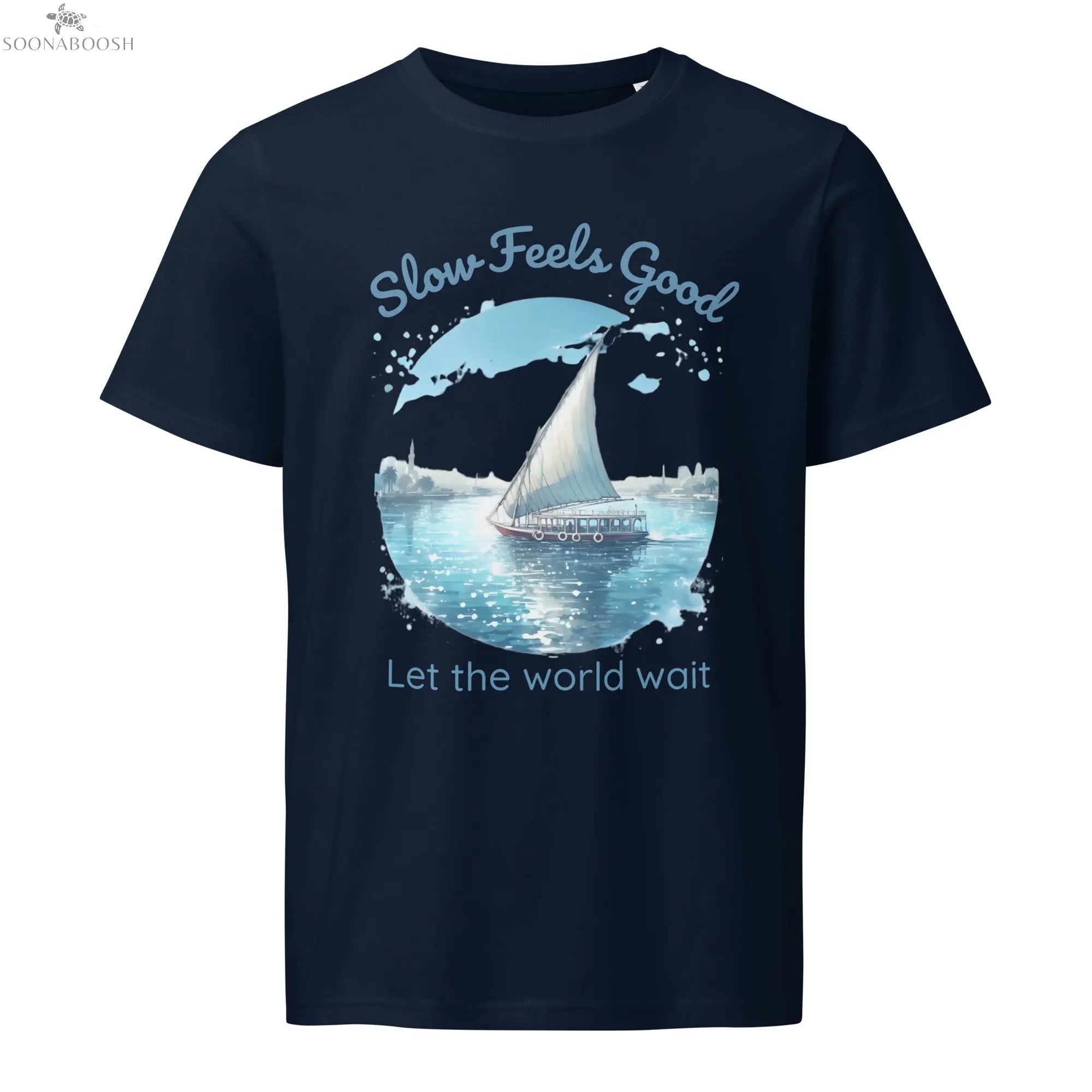 Unisex Organic Cotton T-Shirt | Slow Feels Good – Sail the Nile in Style SOONABOOSH